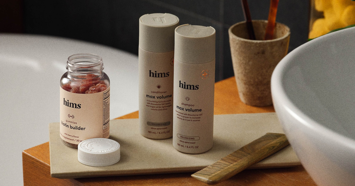 Hims & Hers Launches New Line of Volumizing Shampoos and Conditioners