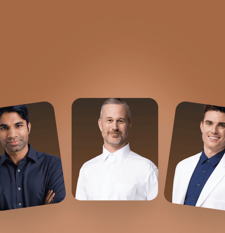 Portraits of licensed healthcare providers