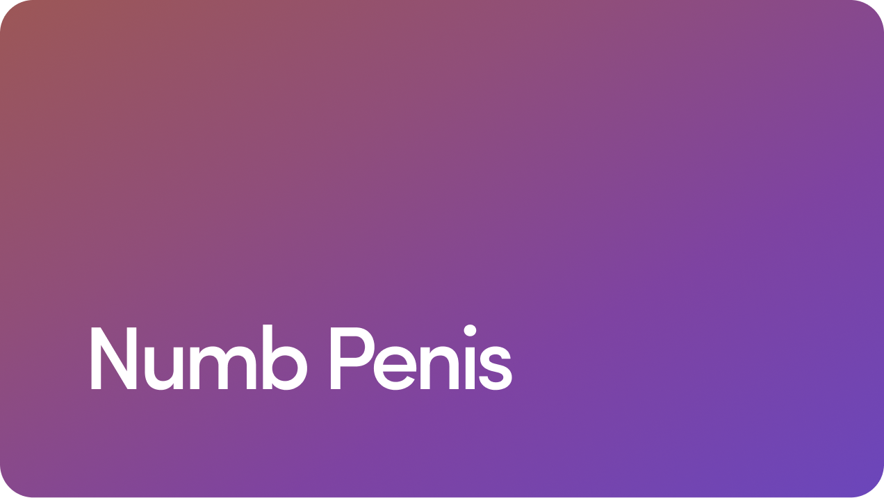 Numb Penis